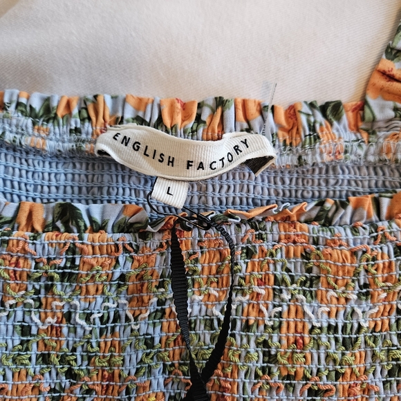Anthropologie English Factory Sleeveless Square-Neck Embroidered Midi Dress L - Picture 11 of 11